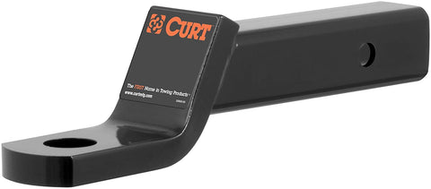 CURT 45310 Class 4 Trailer Hitch Ball Mount, Fits 2-Inch Receiver, 10,000 lbs, 1-1/4-Inch Hole, 2-In Drop, 1-Inch Rise