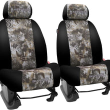 Front Seats: ShearComfort Custom Kryptek Neo-Supreme Seat Covers for Toyota Corolla (2020-2020) in Kryptek Neo-Supreme Highlander for Buckets w/Adjustable Headrests