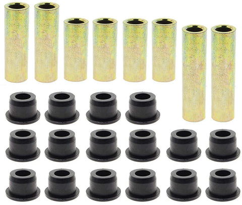 Front Lower Spring + Front Upper A Arm Suspension for Club Car DS Bushing Kits by Carbhub, Replace Urethane Bushings 1016346, Inner Bronze Sleeve 1016349, Outer Bronze Sleeves 1016350