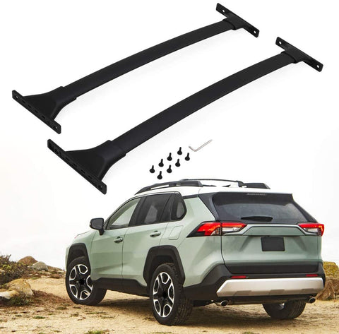 HEKA for Toyota RAV4 Adventure 2019 2020 2021 Cross Bar Crossbar Roof Rail Rack Luggage (Adventure Black)