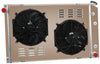 ALLOYWORKS 4 Row Core Aluminum Radiator+Fan Shroud+Relay For 1973-1991 Chevy C/K Series C10/C20/K10 Truck Pickup/GMC