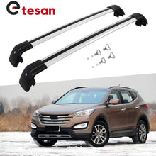 2 Pieces Cross Bars Fit for Hyundai IX45 2013 2014 2015 2016 2017 2018 Silver Cargo Baggage Luggage Roof Rack Crossbars