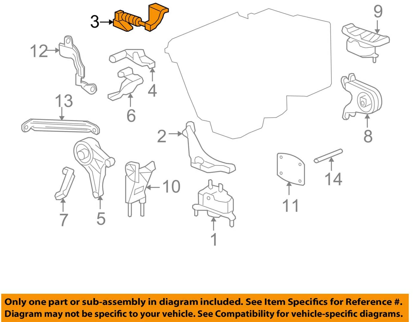 GM 15224954 SNUBBER ASM-ENG MT