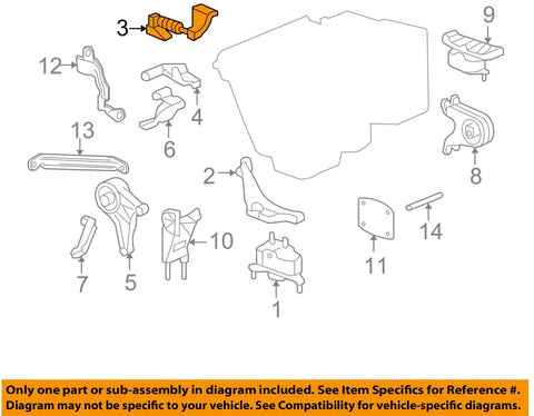 GM 15224954 SNUBBER ASM-ENG MT