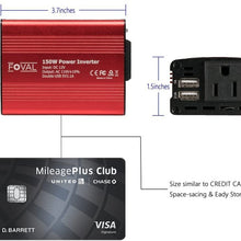 Foval 150W Car Power Inverter 12V DC to 110V AC Converter with 3.1A Dual USB Car Charger
