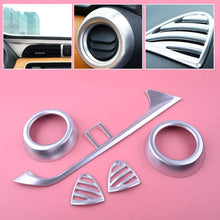 Eastar 5pcs Front Upper Middle Side AC Air Vent Outlet Cover Trim Frame Fit for Nissan Kicks 2016-2019