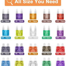 220pcs - Car Blade Fuses Assortment Kit, Automotive Fuses - Standard & Mini (2A/ 3A/ 5A/ 7.5A/ 10A/ 15A/ 20A/ 25A/ 30A/ 35A), Car Boat Truck SUV Automotive Replacement Fuses by Riseuvo