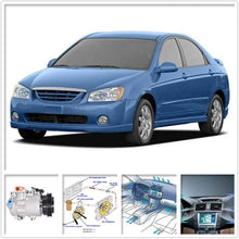 AC Compressor and A/C Clutch, A/C Ports 4 Grooves Replacement for Kia Spectra Spectra5 2.0L 2007 2008 2009 CO 10984C 6512839 977010E125 158350