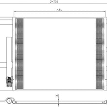OE Replacement RAM PICKUP-RAM-2500 A/C Condenser (Partslink Number CH3030258)