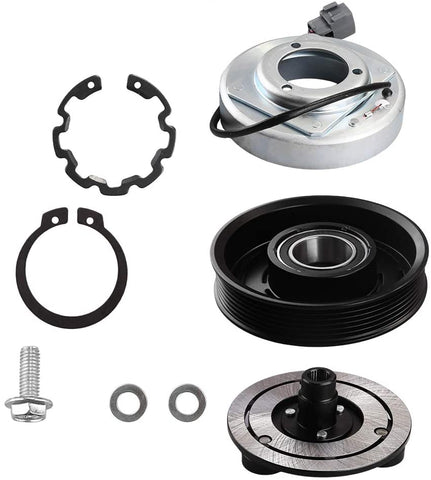 AC Compressor Clutch Assy for Mazda 3 6 2006 2007 2008 Turbo Engines 6 Groove Air Conditioning Repair Kit Plate Pulley Bearing Coil