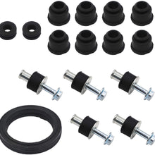 Engine Valve Cover Gaskets Kit Left & Right Replacement for BMW 545i 550i 645Ci 650i 745Li 745i 4.8L 2002 2003 2004 2005 2006 2007 2008 2009 2010# 11127513194 11127513195 by LAFORMO