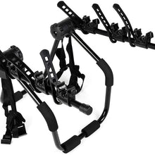 ROADFAR 3 Bikes Car Trunk Mount Carrier Rack Bicycle Racks with Straps fit for Trunk, SUV, Vans & More