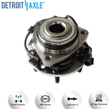 Detroit Axle - 18pc Front Upper Lower Control Arms, Struts w/Springs, Inner Outer Tie Rods, Sway Bar Links and Ball Joints for Chevy Trailblazer GMC Envoy - 6-Lug w/ABS