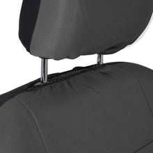 BDK Charcoal Black Car Seat Covers Full 9pc Set - Sleek & Stylish - Split Option Bench 5 Headrests Front & Rear Bench - OS-309-AC