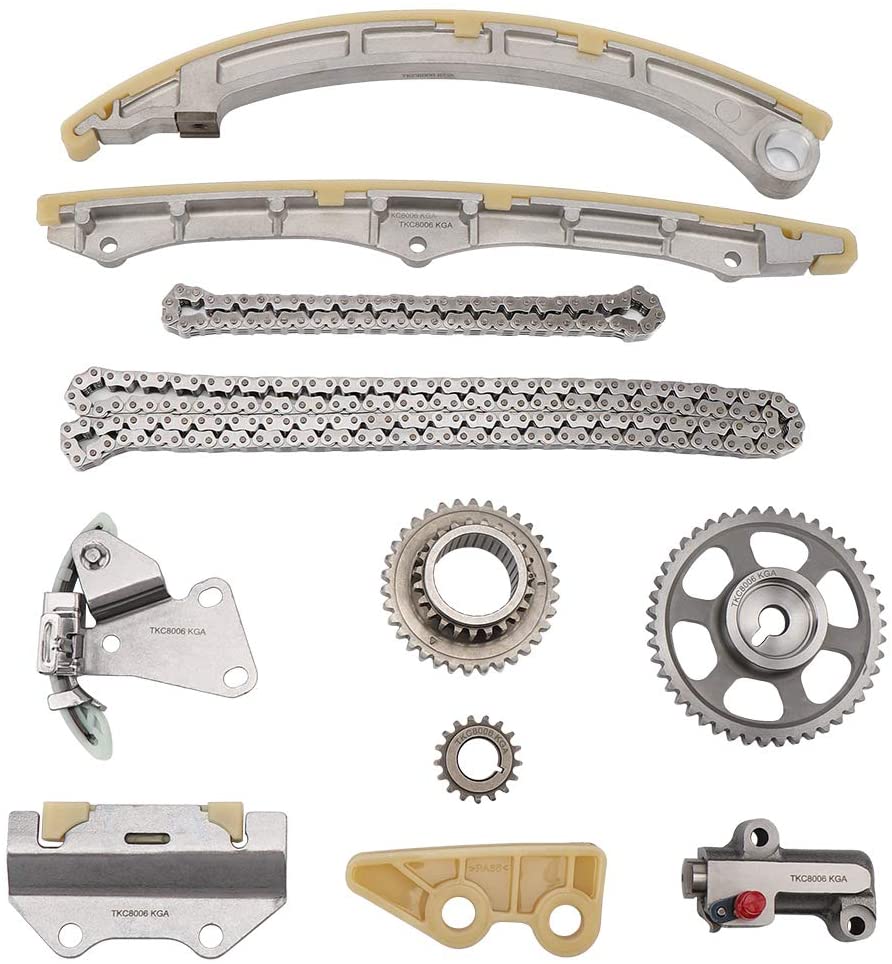 MAYASAF Engine Timing Chain Kit for 2003-07 Honda Accord, 2002-09 Honda CR-V, 2003-11 Honda Element, 2.4L L4 2354CC DOHC Engine Timing Chain Set W/O Intake Cam Sprocket (TKC8006)