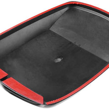 ZYHW Car Air Flow Intake Scoop Vent Cover Hood Check Pattern Decorative Black Gray