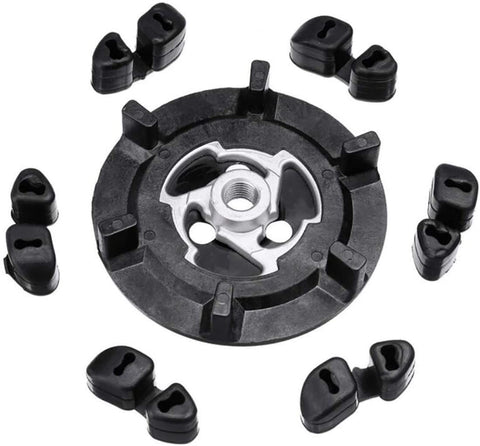 Automobile air conditioner compressor wheel hub rubber 5SE09C 5SL12C 5SEU12C 6SEU14C 6SEU17C 7SEU17C,No glue