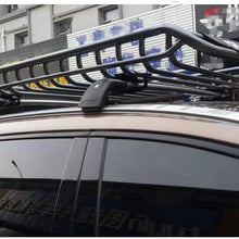 YiXi-Partswell 2Pcs Lockable Roof Rack Cross Bars Crossbar Baggage Luggage Rack Aluminum Fit for Chevrolet Bolt EV 2016-2021 - Silver