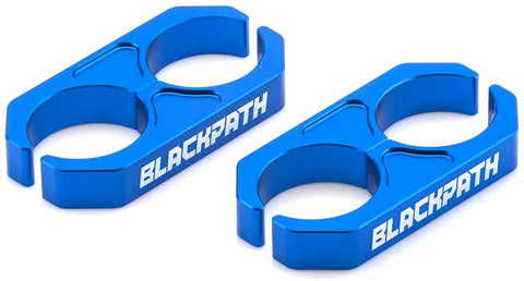Black Path - Universal Coilover Reservoir Bracket Shock Reservoir Mount Brackets (Black) Billet T6 Aluminum