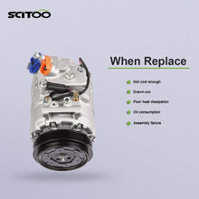 SCITOO AC Compressor Compatible with 2004-2005 for BMW 545i 645Ci 4.4L 2006-2010 for BMW 550i 4.8L