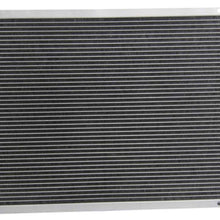 CoolingSky 4 Row Aluminum Radiator +Fan Shroud Combo&Thermostat Relay Kit for 1977-1982 Chevy Corvette C3 5.7 5.0 V8 Engine