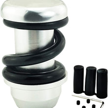 LUNSOM Manual Automatic Transmission Most Car Shifter Knob Aluminium Alloy Knobs Shift Gear Stick Head Red Spring Parts Removable (Black Colorful)