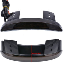 ANKIA Motorcycle Chopped Rear Fender Edge LED Brake License Plate Tail Light Stop Running Light Turn Signal Lamp for Harley Sportster XL883N 1200N XL1200V XL1200X (Smoked Black)