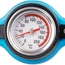 BESPORTBLE Car Water Tank Radiator Cap Cover Water Temperature Gauge Water Tank Thermostatic Cap - 1.1 Bar Large