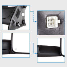 ECCPP Towing Mirror High Performance Right Passenger Side Exterior Automotive Mirror with Power Operation Heated Flip up Convex Glass Replacement fit for Dodge Ram 1500 2002-2008