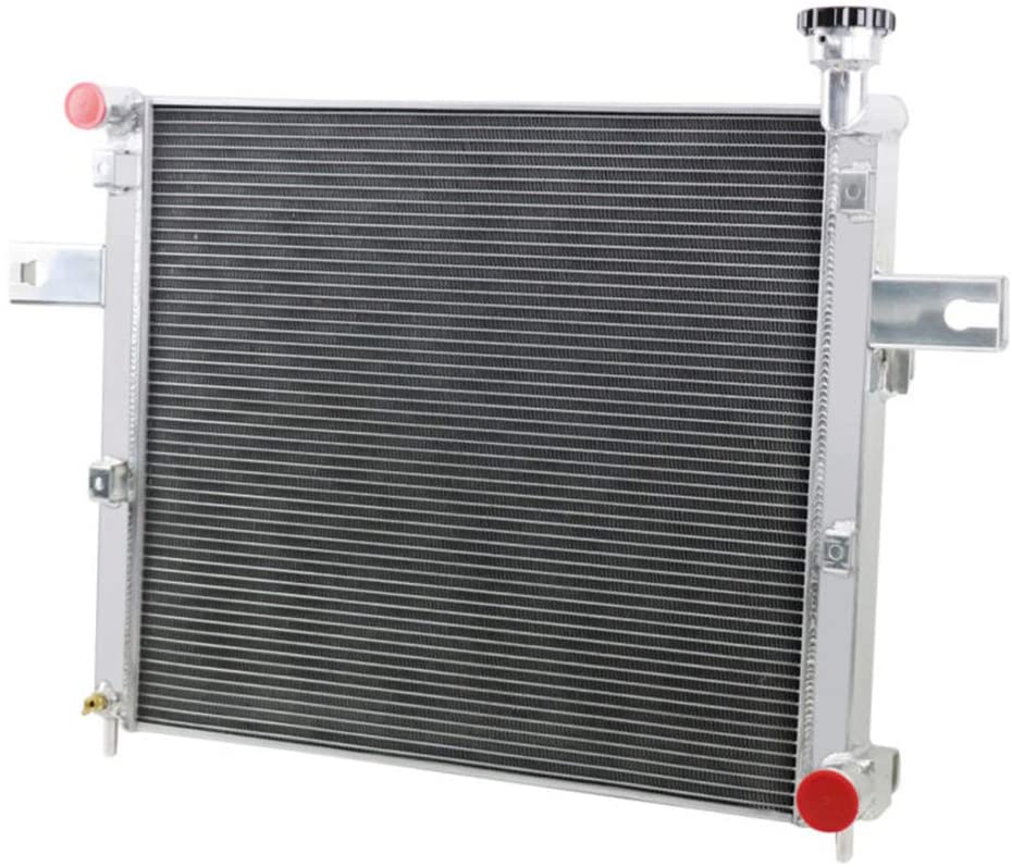 OzCoolingParts 2005-2010 Jeep Radiator, 2 Row Core Full Aluminum Radiator for 05-10 Jeep Commander,2006-2010 Jeep Grand Cherokee 3.0 3.7 V6 4.7 6.1 V8