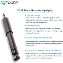 Shocks Struts,ECCPP Front Pair Shock Absorbers Strut Kits Compatible with 1997 1998 1999 2000 2001 2002 2003 2004 Dodge Dakota,1998 1999 2000 2001 2002 2003 Dodge Durango 344049 37220