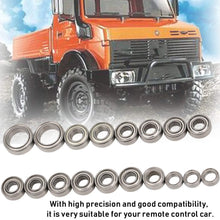 RC Car Bearing, Metal Sealed Bearing Ball Bearing Rolling Bearing Oil Bearing Kit for Tamiya CC01 1/10 RC Car(Silver Gray)