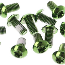 HELYZQ 12Pcs Bicycle Brake Disc Screws Alloy Steel Bolt Rotor Cycling for Mountain Bike