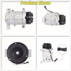 WFLNHB AC Compressor A/C Clutch, A/C Ports 4 Grooves Replacement for 2000-2014 Cadillac Chevy GMC Hummer 4.8L 5.3L 5.7L 6.0L 6.2L 8.1L CO 29002C 25891791 25940199 89024907