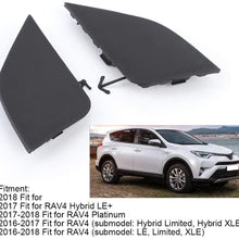 East buy Tow Eye Cover, 2pcs Tow Hook Eye Cover Set 532850R080 532860R080 Fit for Toyota RAV4