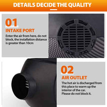 WSHA Car Heater 12V Air Diesels Parking Heater with Remote Control LCD Monitor, for RV, Motorhome Trailer, Trucks, Boats