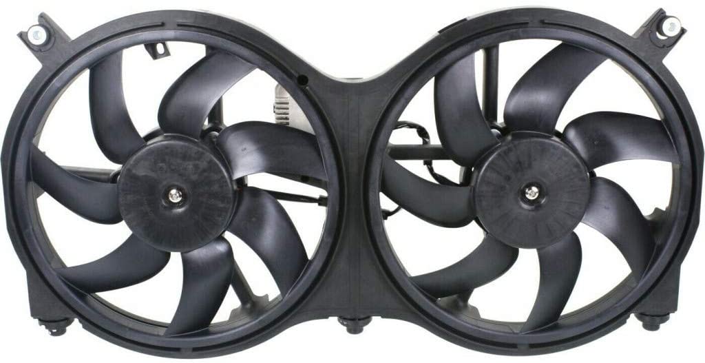 For Nissan Pathfinder Radiator and A/C Condenser Fan Assembly 2013 14 15 16 2017 w/Fan Control Module For NI3115149 | 21481-3JA0E