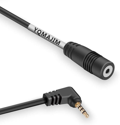 Dash Cam Rearview Backup Camera Extension Cord,2.5mm 4 Pin 6.5 Ft Male to Female Car Driving Recorder Reverse Camera Extension Cable by YQMAJIM