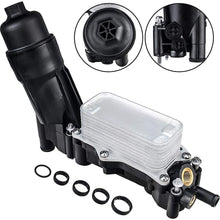 Engine Oil Cooler Filter Housing Adapter Compatible with 2014-2017 Jeep Wrangler Grand Cherokee Dodge Avenger Challenger Charger Durango Caravan Journey Chrysler 200 300 Town & Country Ram 3.6L