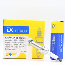 Dekeo Iridium Spark Plug High Performance Replacement LZKAR6AP-11 Pack of 4