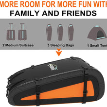 LIMINK Car Roof Bag Rooftop Cargo Carrier with 8 Heavy Duty Straps & Protective Mat Soft Shell Oxford Cloth PVC Luggage Storage Bag for Any Vehicle with Roof Racks
