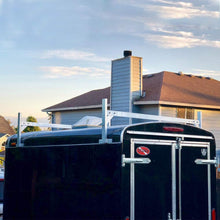 ENIXWILL Heavy Duty Adjustable Aluminum Trailer Ladder Rack for Enclosed Trailers