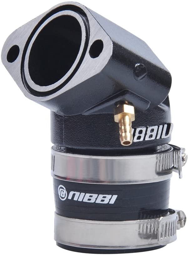 NIBBI RACING PARTS Replacement Orginal High Performance Speed Modified Aluminum Air Intake Manifold Black Glue For GY6 Engine 125CC-150CC