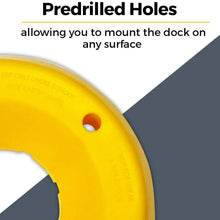 Zento Deals Trailer Tongue Jack Wheel Dock Durable Trailer Wheel Stopper, Highly Visible Yellow Jack Caster Chock Premium Quality