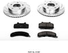 Power Stop K1487 Front Brake Kit with Drilled/Slotted Brake Rotors and Z23 Evolution Ceramic Brake Pads