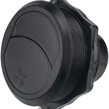 GARNECK Air Conditioning Vent Outlet Round Long Air Conditioner Ventilation Outlet for RV Bus Electric Car Caravan Side Roof 82mm/75mm 46mm (Black)