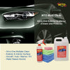 MTO Waterless Car Wash Wax Kit 144 Ounces, Aircraft Quality Car Clean Waxing Kit for Car, RV, Boat, Motorcycle - with 6 Microfiber Towels, 1 Cleaning Brush