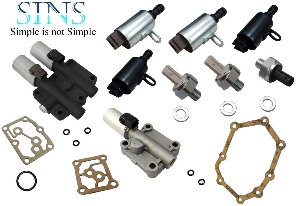 SINS - Accord Crosstour Odyssey Pilot Ridgeline RDX RL TL TSX Transmission Solenoid Kit 28250-R97-004 28260-R97-003 28400-RDK-003 28500-RJB-004 28600-R36-004 28610-R36-004 (1)