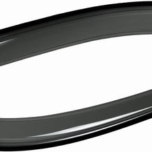 VioGi New 4pcs for 07-13 Chevy/GMC Crew Cab Pickup Dark Smoke Out-Channel/Outside Mount Style Wind Sun Rain Guard Vent Shade Deflector Window Visors