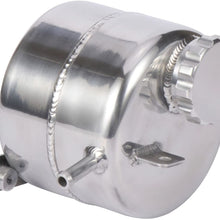 Aluminium Radiator Coolant Water Overflow Expansion Tank Reservoir for Mini Cooper S R52 R53 (Black)